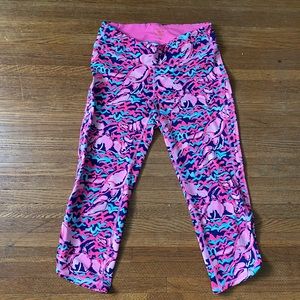 Lilly pulitzer lobster luxletic cropped leggings